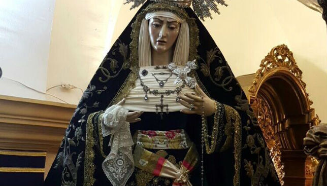 La Virgen del Mayor Dolor de la Hdad de Las Aguas de Sevilla saldrá bajo palio