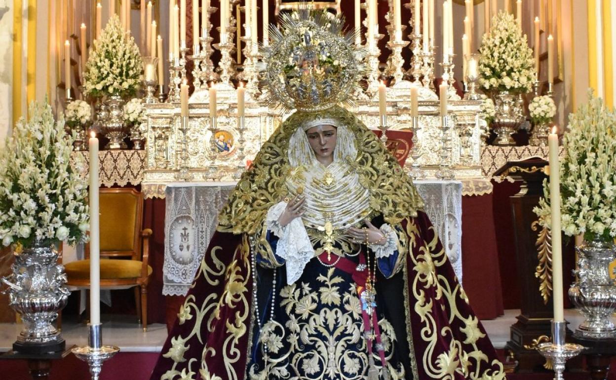 Procesión de vuelta de María Stma de las Angustias de Málaga