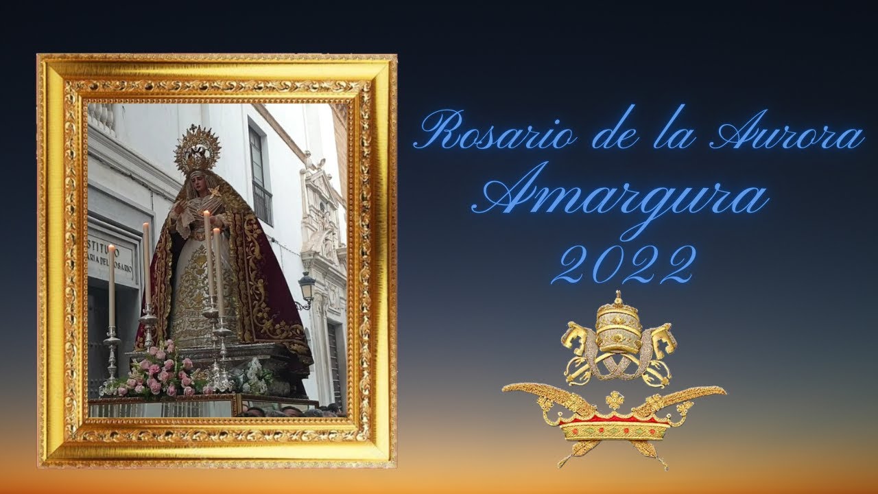Vídeo del Rosario de la la aurora con la Virgen de la Amargura de Cádiz de este Domingo 04 de Septiembre