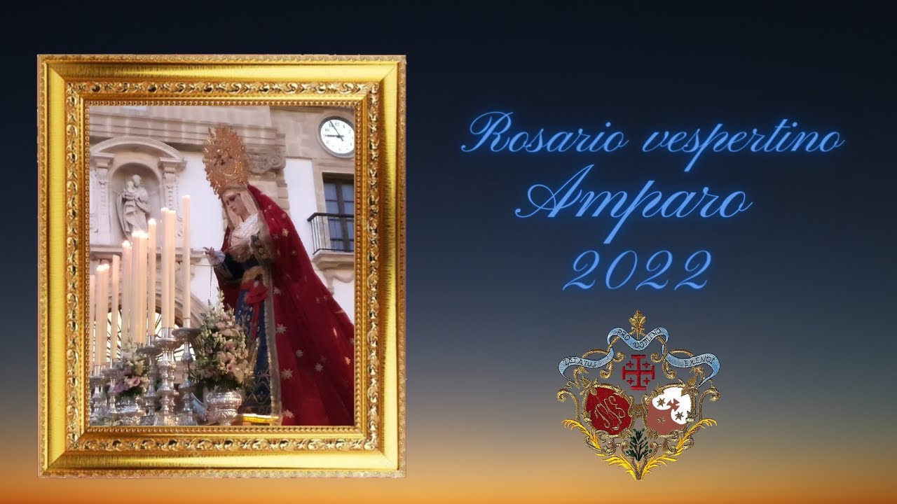 Vídeo del Rosario vespertino con la Virgen del Amparo de la cofradía de la Borriquita de Cádiz