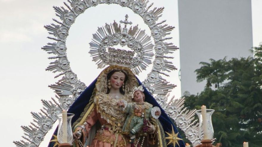 Horario e Itinerario Procesión gloriosa de la Virgen del Rosario de Churriana de Málaga