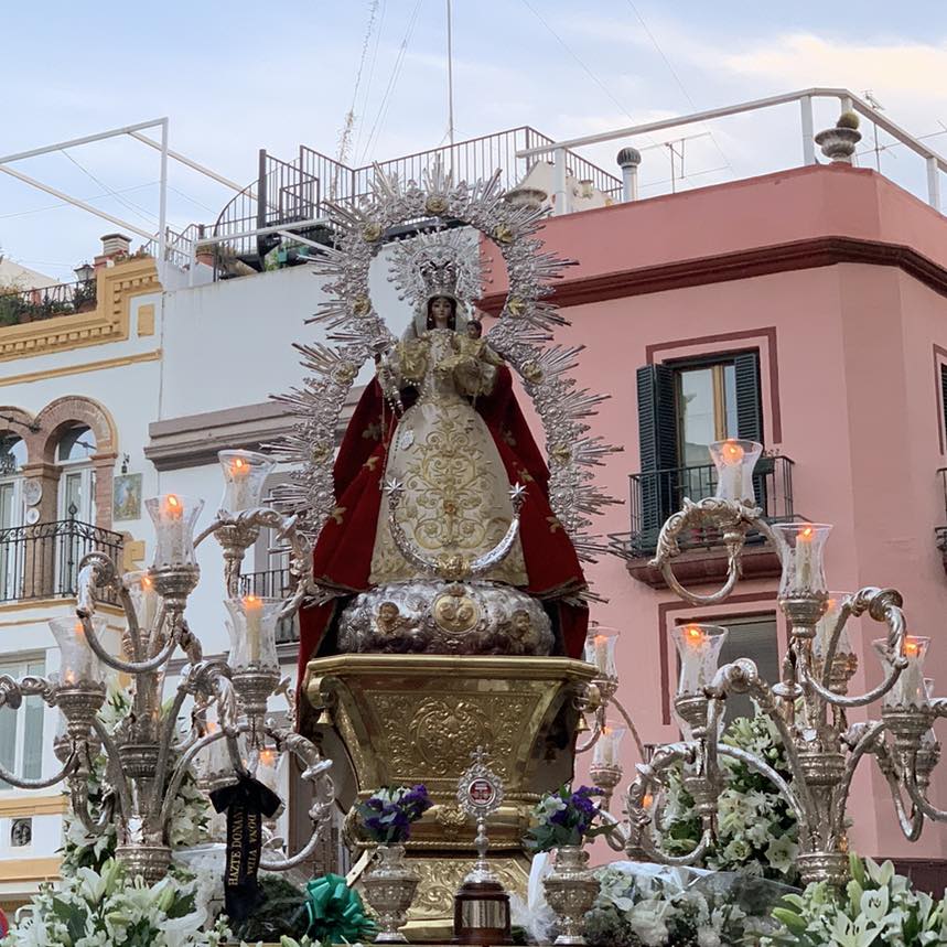 Horario e Itinerario del II VIA LUCIS MARIANO presidido por la Virgen de Montemayor. Moguer 29 de Octubre del 2022