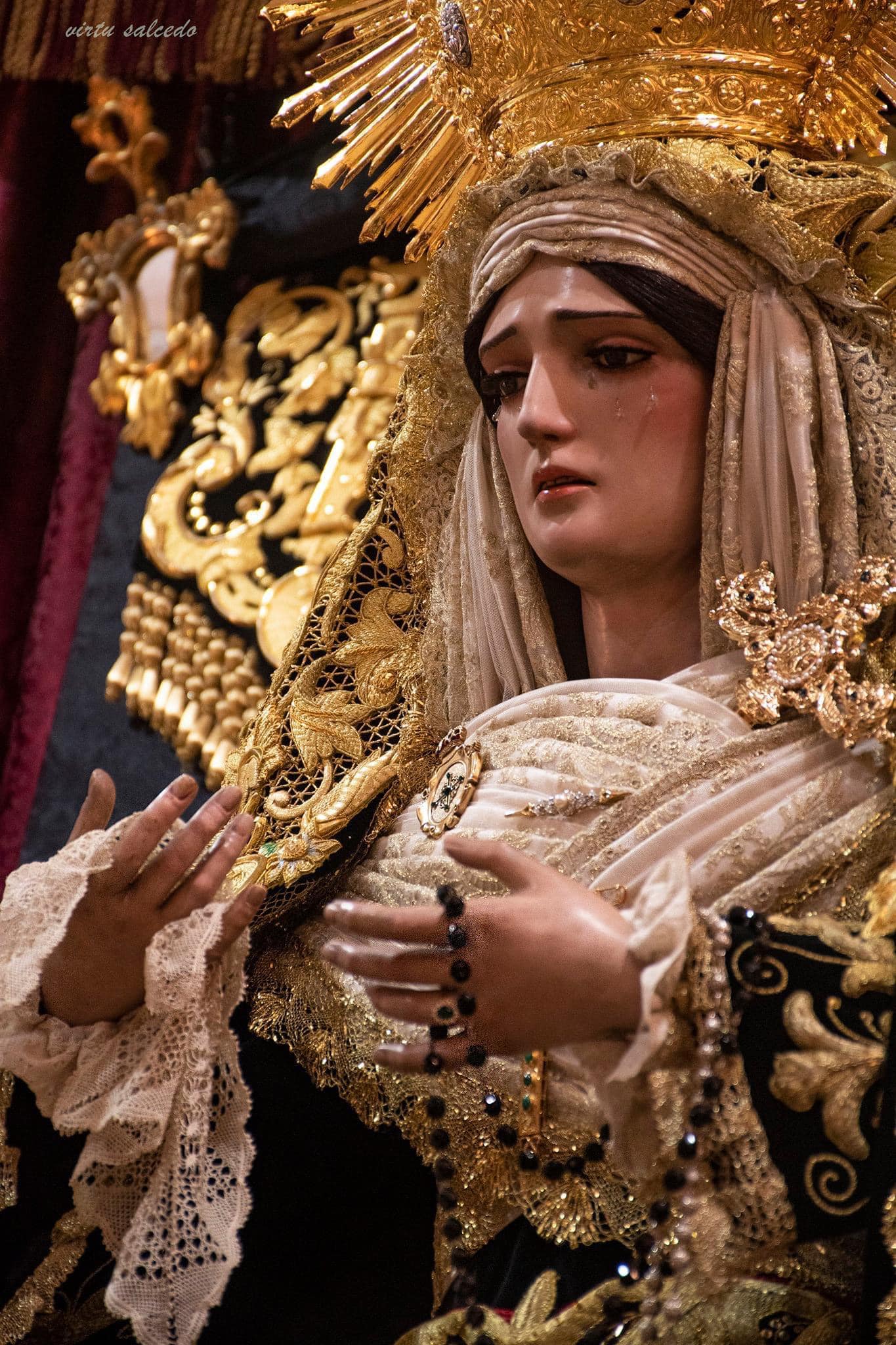 Horario e Itinerario de la Procesión Extraordinaria de la Virgen de la Soledad. Alhaurín de la Torre 08 de Octubre del 2022