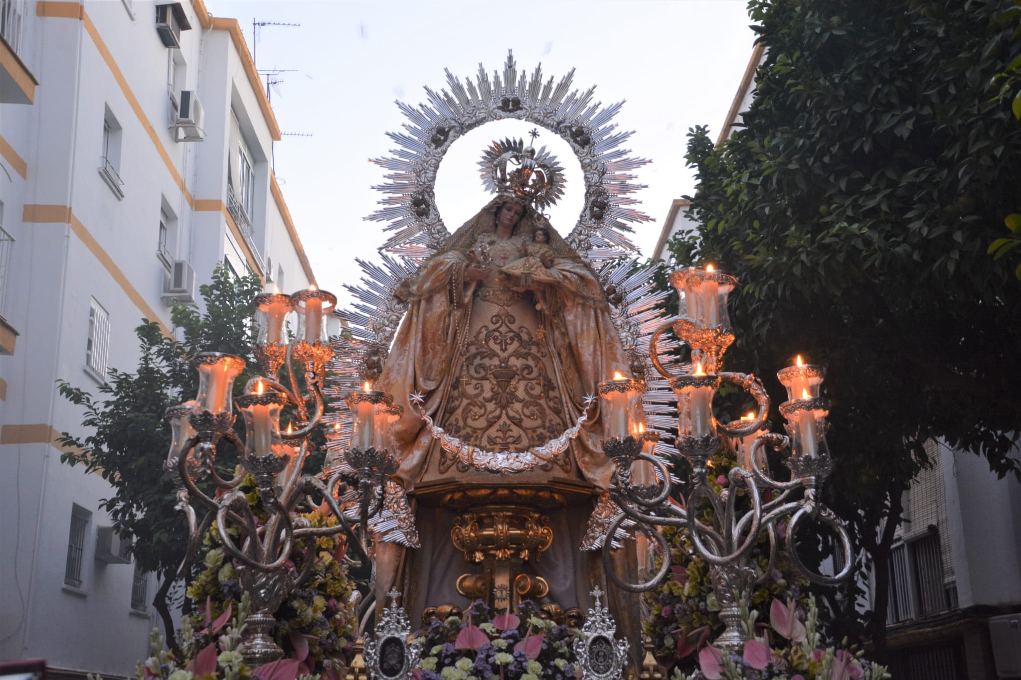 Horario e Itinerario de la Procesión de María Sta. de la Salud (Hdad del Sol). Sevilla 29 de Octubre del 2022