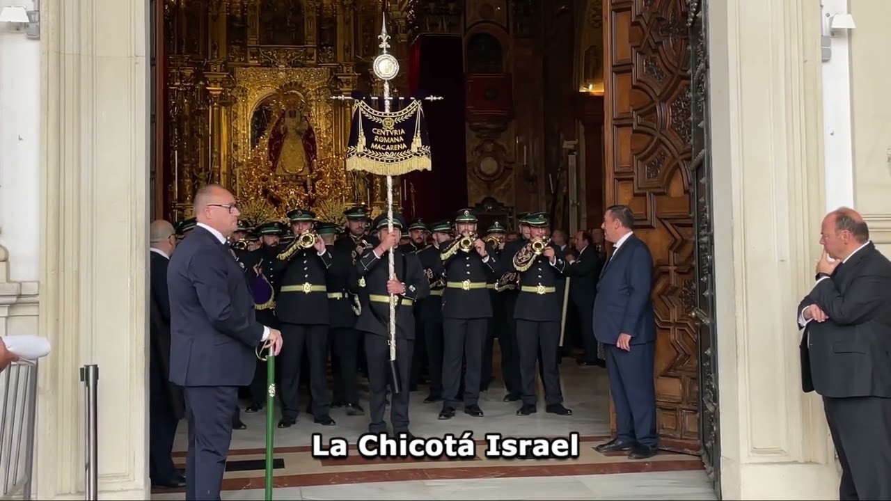 Estreno de la marcha «Rosario» de la Centuria Romana de la Macarena