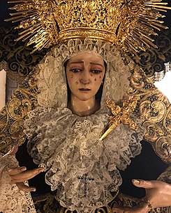 Horario e Itinerario de Ntra. Sra. de la Amargura en la Procesión Magna Mariana de Sanlúcar de Barrameda