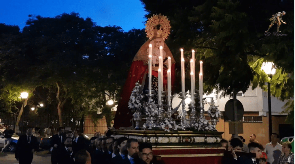 Vídeo del Rosario vespertino de la Virgen del Amparo de Cádiz 2023