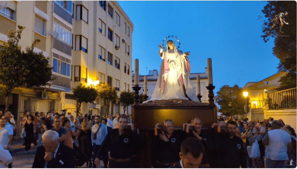 Vídeo de Nuestra Señora del Rosario en sus Misterios Dolorosos en la Procesión Magna de San Fernando 2023