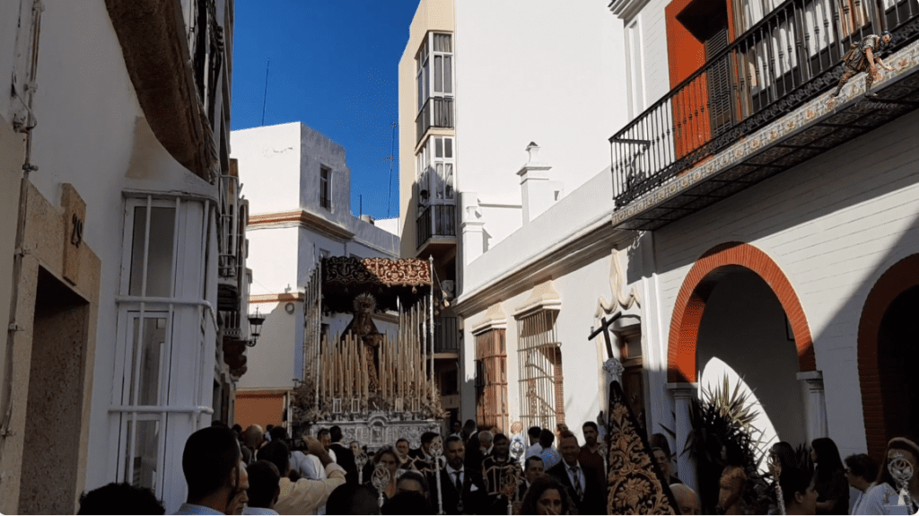 Vídeo de María Santísima de la Salud de la cofradía del Ecce Homo en la Procesión Magna de San Fernando 2023