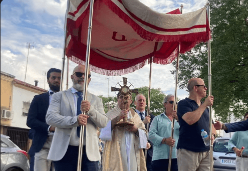 Horario e Itinerario Procesión Corpus Parroquia de San Rafael. Jerez de la Frontera 08 de Junio del 2024